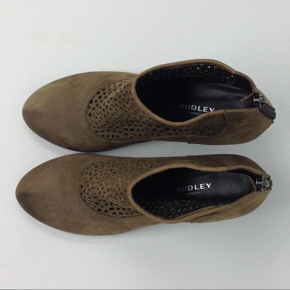 Audley london taupe leather lattice ankle boots 39 - Picture 15 of 16